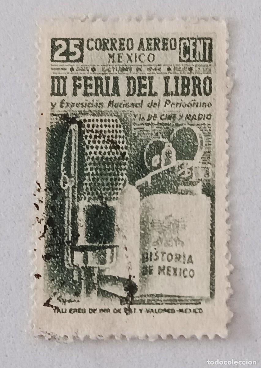 Timbres: Sellos M&eacute;xico 1944 3&ordf; Feria del libro. A&eacute;reo.