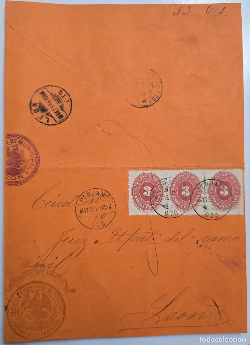 Sellos: O) 1894 MEXICO, PENJAMO - GUANAJUATO, JUZGADO 2&deg; MUNICIPAL DE PENJAMO, ESTADO DE GUANAJUATO, MEDELL