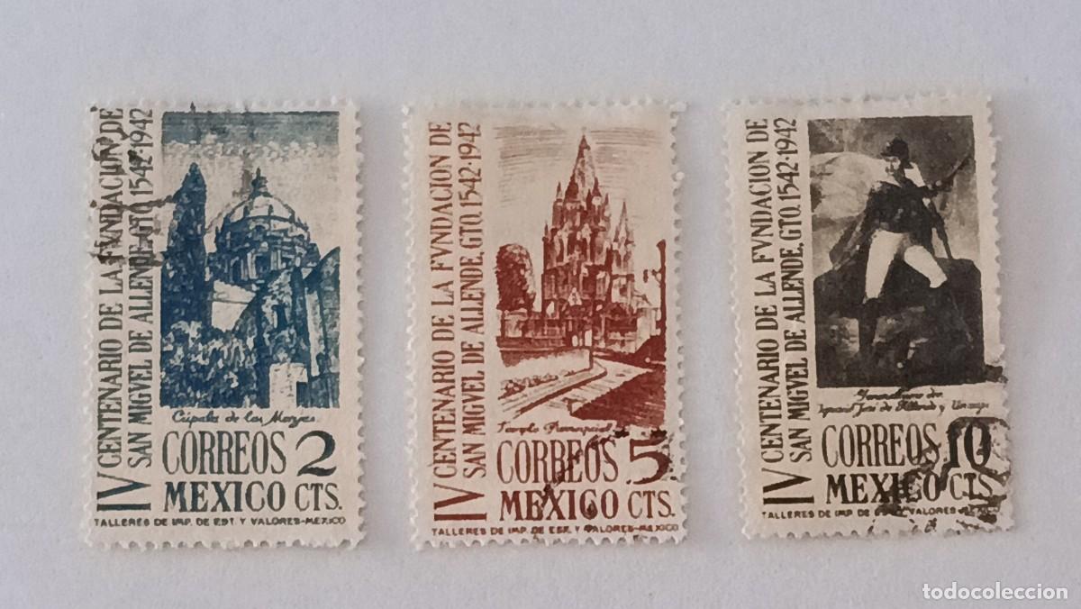 Sellos: Sellos M&eacute;xico 1943 IV Centenario de la fundaci&oacute;n de San Miguel de Allende.
