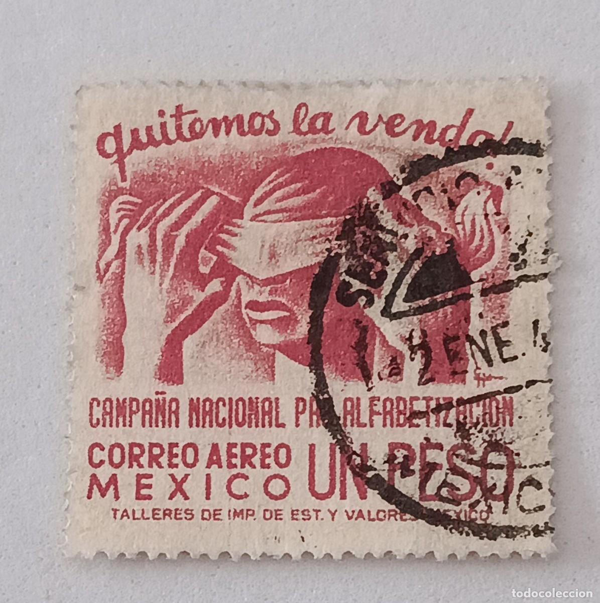 Sellos: Sellos M&eacute;xico 1945 Campa&ntilde;a nacional de alfabetizaci&oacute;n. A&eacute;reos.