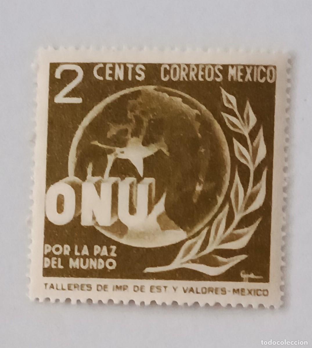 Sellos: Sellos M&eacute;xico 1946 1&ordm; Aniversario de la ONU