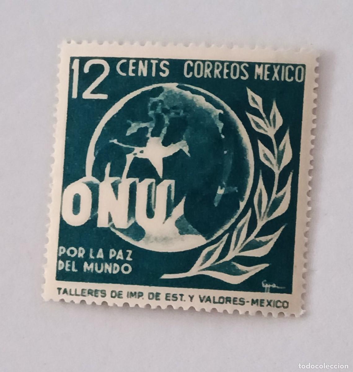 Sellos: Sellos M&eacute;xico 1946 1&ordm; Aniversario de la ONU