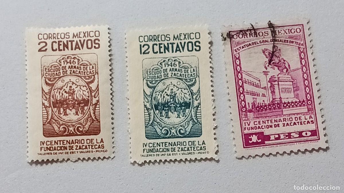 Sellos: Sellos M&eacute;xico 1946 IV Centenario de la fundaci&oacute;n de Zacatecas.