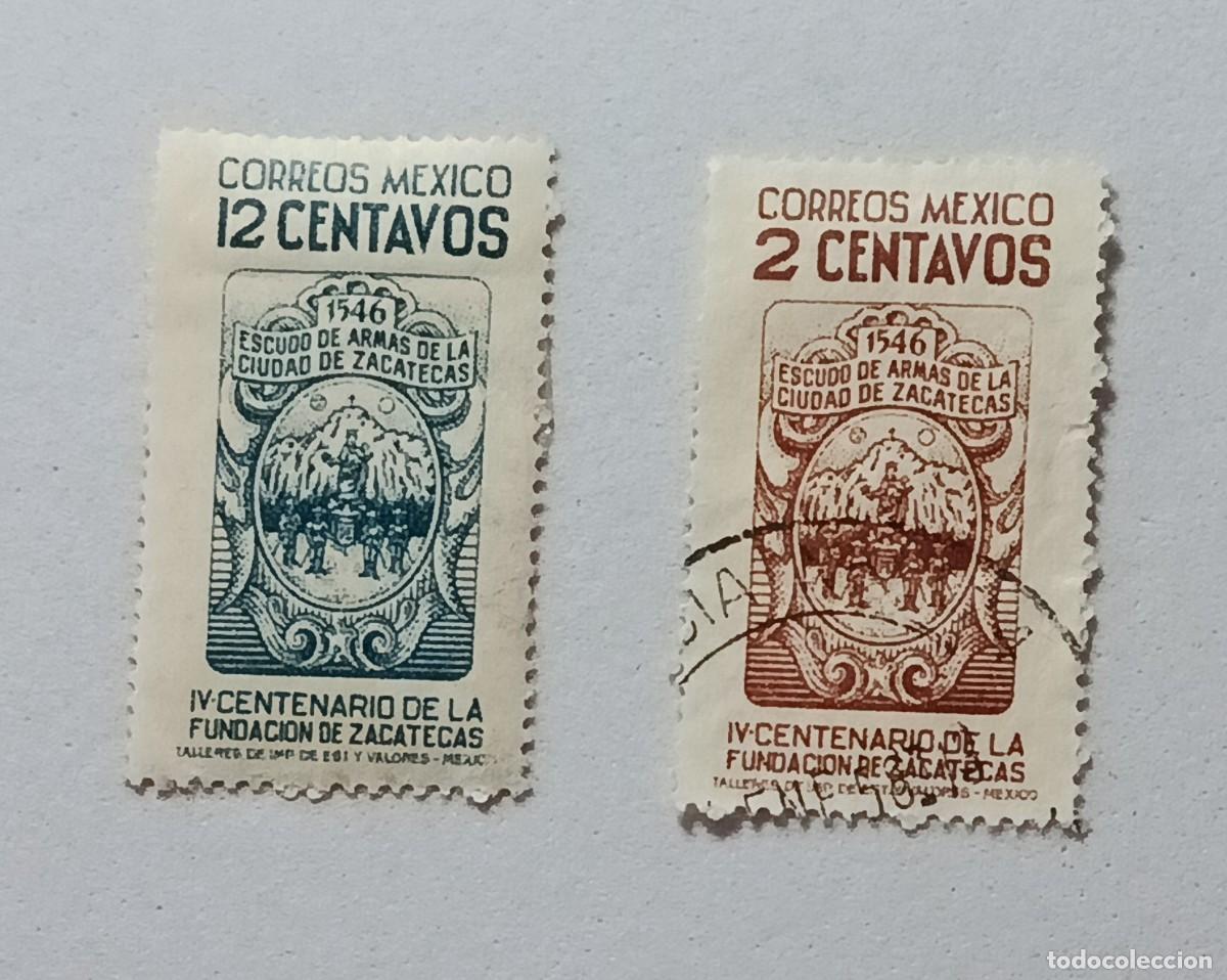 Sellos: Sellos M&eacute;xico 1946 IV Centenario de la fundaci&oacute;n de Zacatecas.
