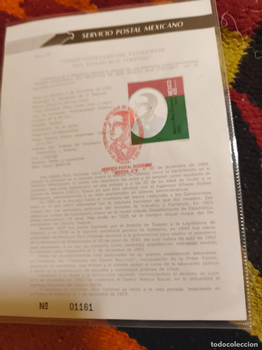 Sellos: Hoja primer d&iacute;a de M&eacute;xico