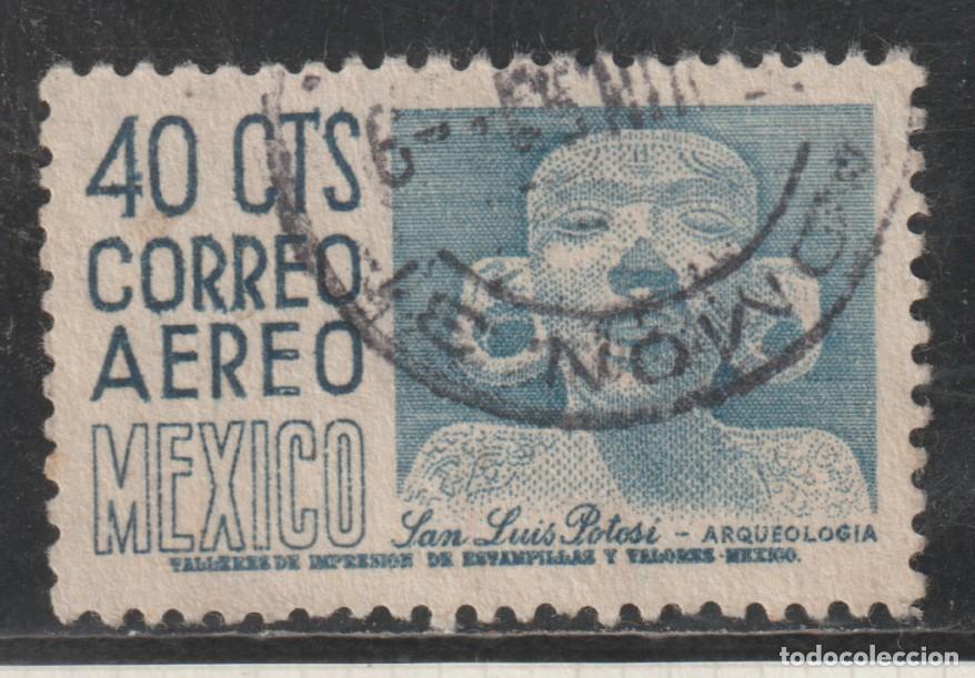 Sellos: MEXICO // YVERT 183 Gb AEREO // 1953-56 ... USADO
