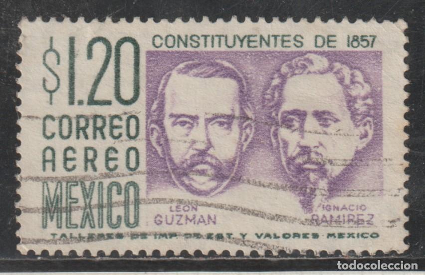 Sellos: MEXICO // YVERT 198 AEREO // 1956 ... USADO