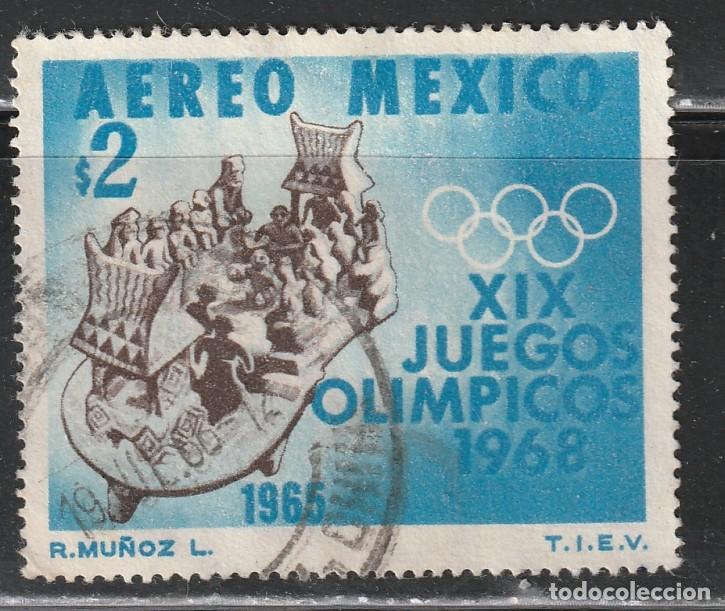 Sellos: MEXICO // YVERT 263 AEREO // 1965 ... USADO