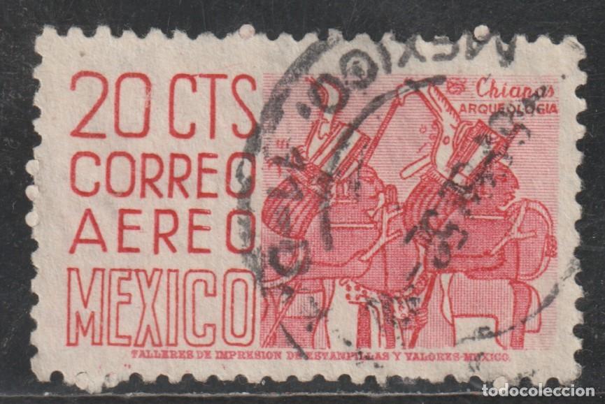 Sellos: MEXICO // YVERT 169 AEREO // 1950-52 ... USADO