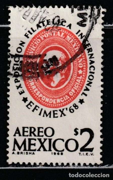 Sellos: MEXICO // YVERT 286 AEREO // 1968 ... USADO