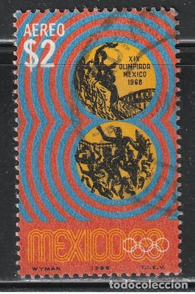 Sellos: MEXICO // YVERT 294 AEREO // 1968 ... USADO