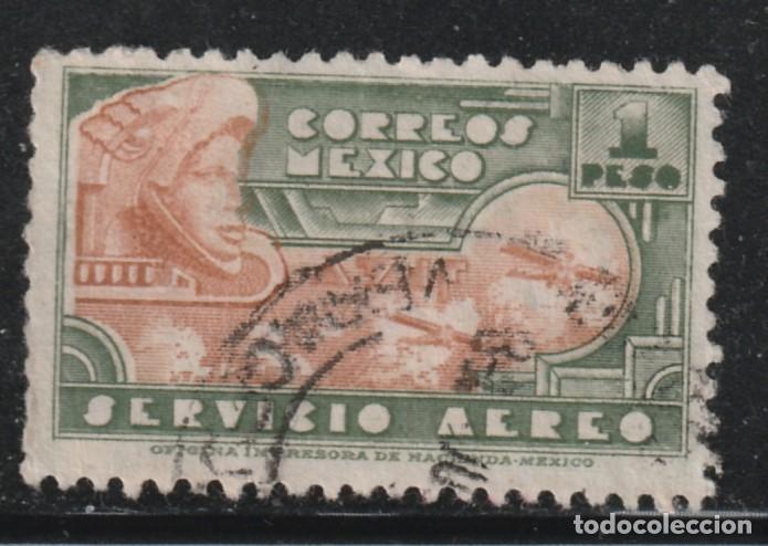 Sellos: MEXICO // YVERT 132 AEREO // 1944-47 ... USADO