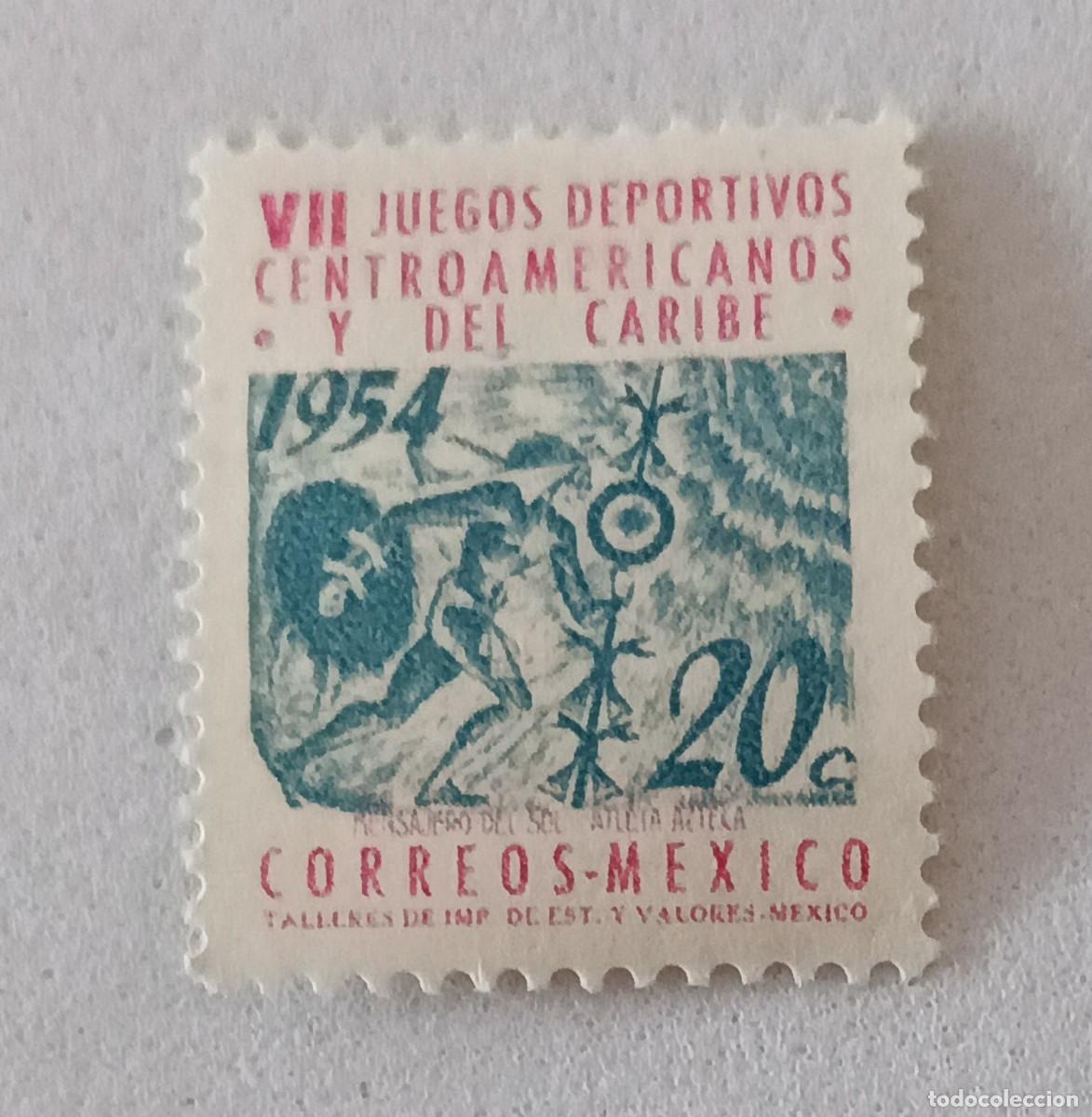 Sellos: Sellos M&eacute;xico 1954 Segundos juegos panamericanos. M&eacute;xico DF