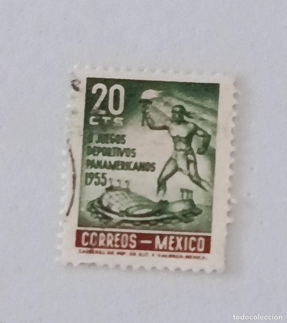 Sellos: Sellos M&eacute;xico 1955 Segundos juegos panamericanos. M&eacute;xico DF