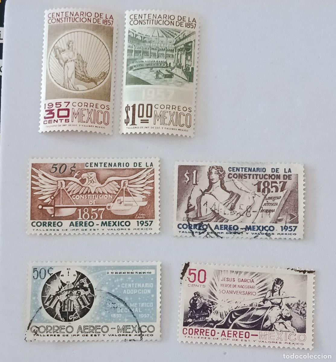 Sellos: Sellos M&eacute;xico 1957 a&ntilde;o completo
