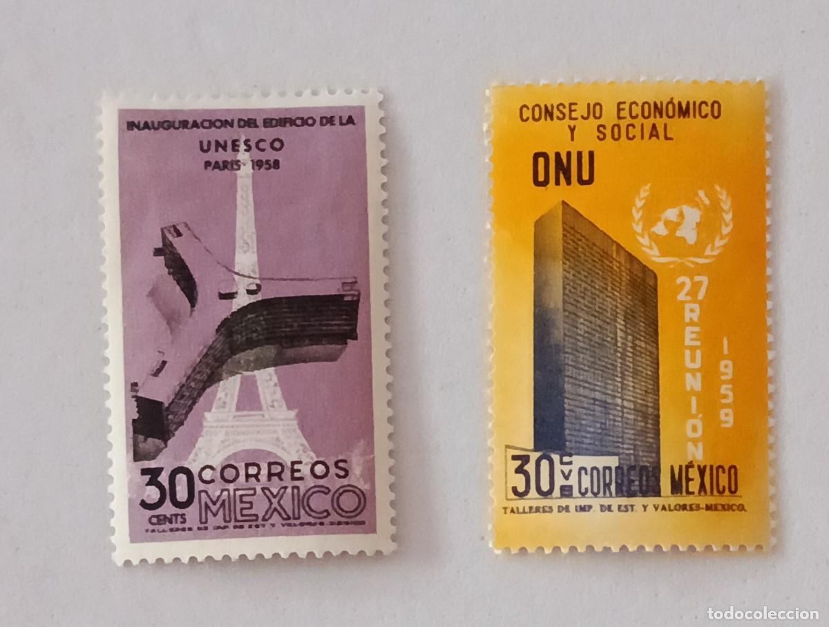 Sellos: Sellos M&eacute;xico 1959, a&ntilde;o completo.