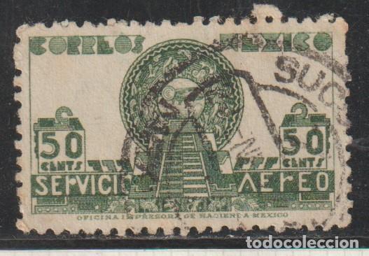 Sellos: MEXICO // YVERT 66 AEREO // 1934-36 ... USADO
