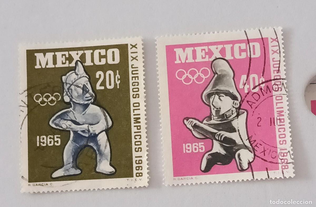 Sellos: Sellos M&eacute;xico 1965 Juegos Ol&iacute;mpicos. M&eacute;xico DF