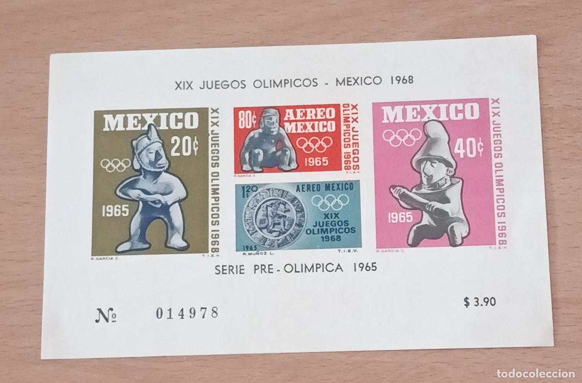 Sellos: Sellos M&eacute;xico 1965 H. 3. Juegos Ol&iacute;mpicos. M&eacute;xico DF