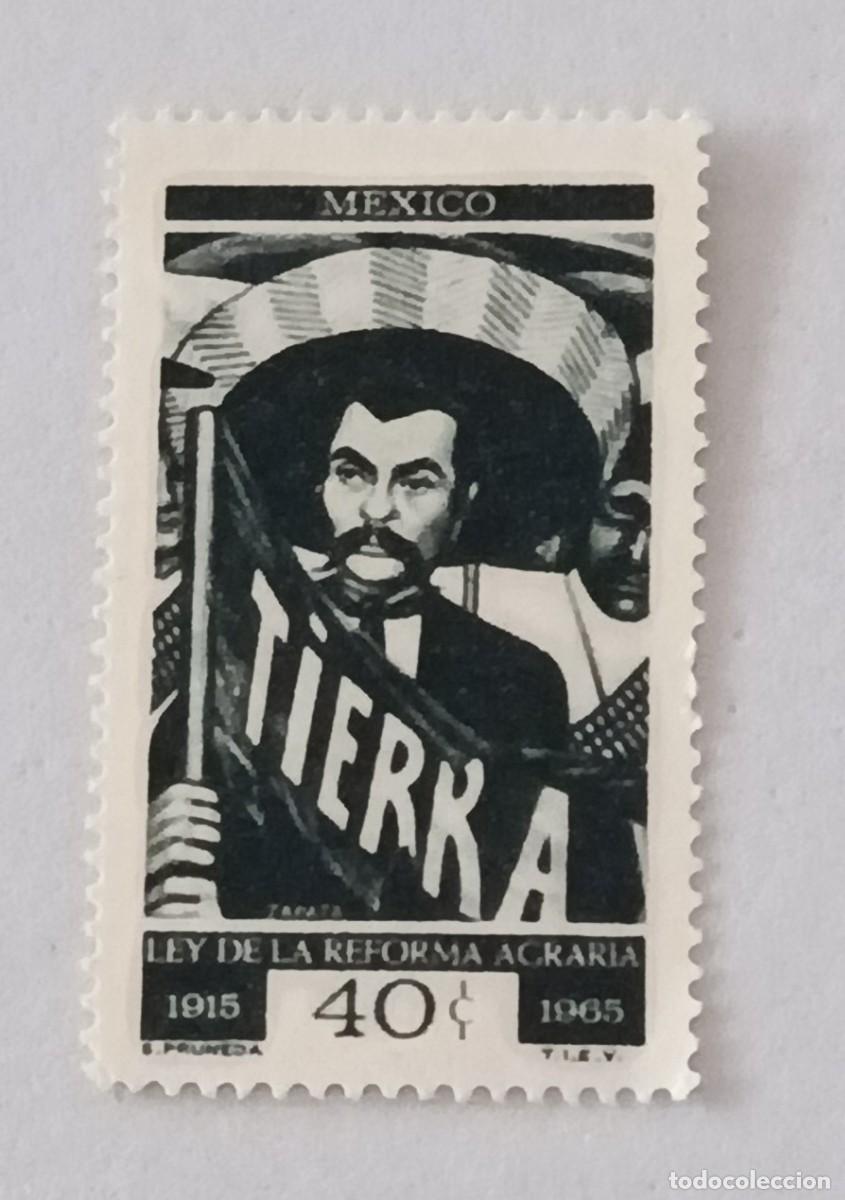 Sellos: Sellos M&eacute;xico 1966 I Centenario de la ley de reforma agraria.