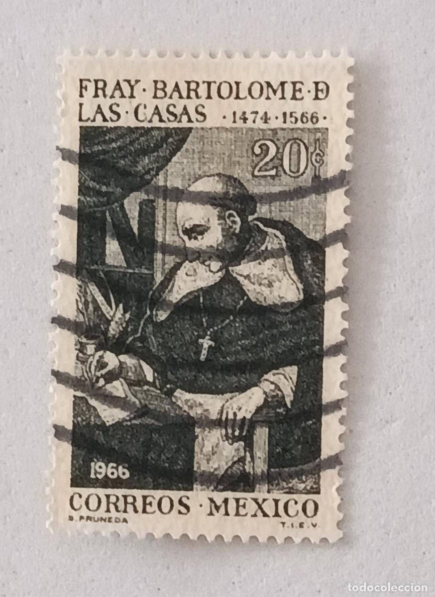 Sellos: Sellos M&eacute;xico 1966 IV Centenario de la muerte de Fray Bartolom&eacute; de las Casas, 1474 - 1566