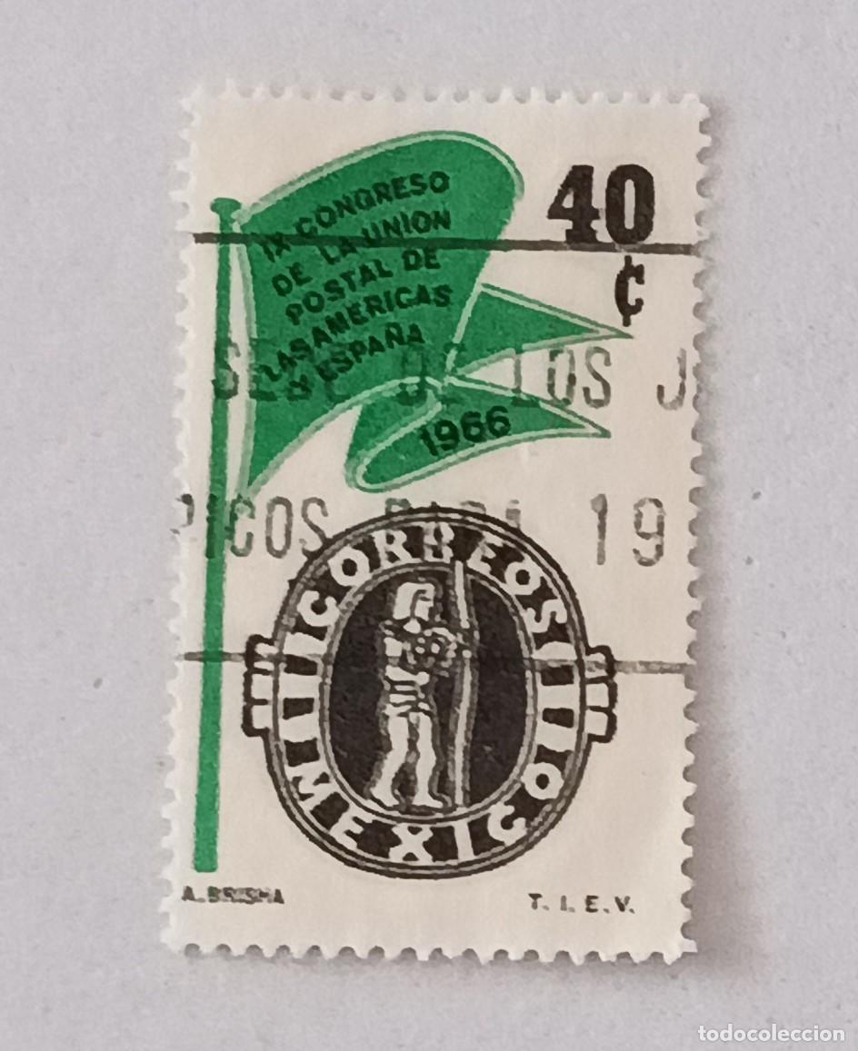 Sellos: Sellos M&eacute;xico 1966 9&ordm; Congreso de la uni&oacute;n postal de las Am&eacute;ricas y Espa&ntilde;a. UPAEP. M&eacute;xico.