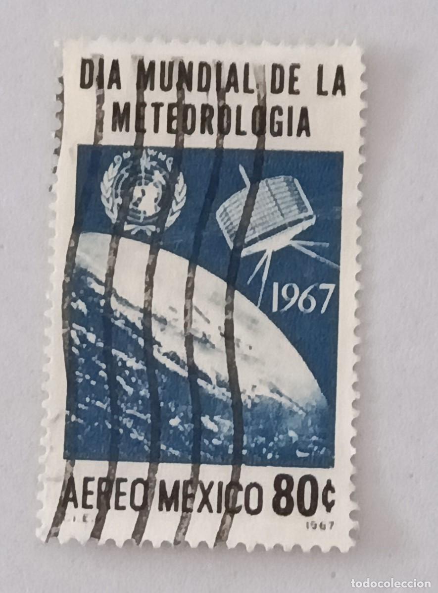 Sellos: Sellos M&eacute;xico 1967 D&iacute;a mundial de la meteorolog&iacute;a.