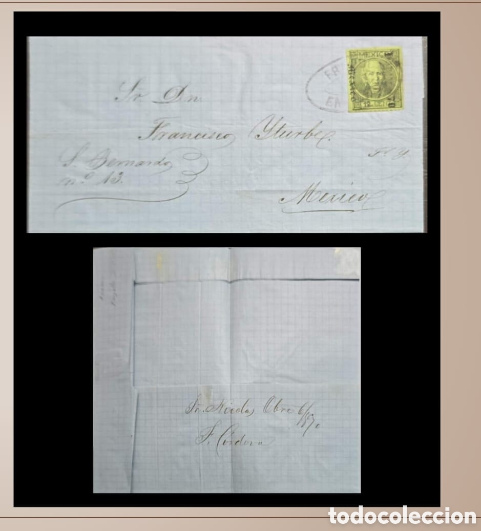 Sellos: SM4) 1870.m&eacute;xico.Cover circulated internally in Mexico, features 12 centavos perforated stamp with