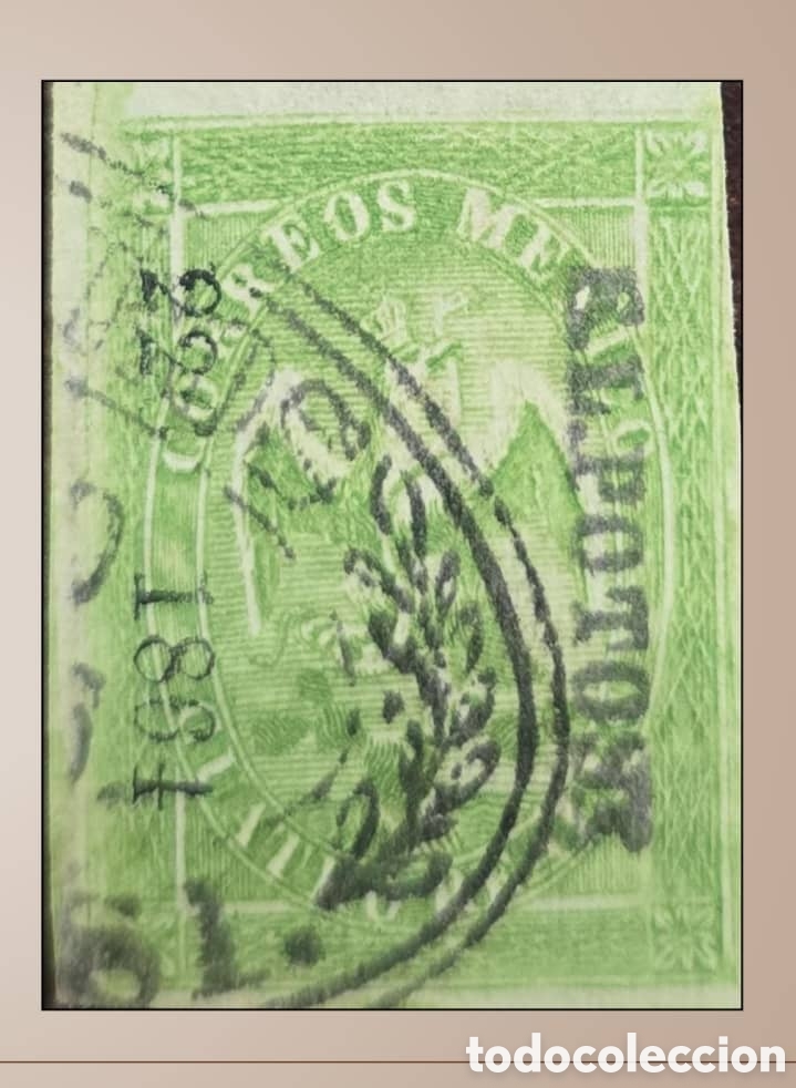 Sellos: SM4)1864.DISTRITO: SAN LUS POTOS&Iacute; Imperial Eagle of 4 reales from the III period with ornamental c
