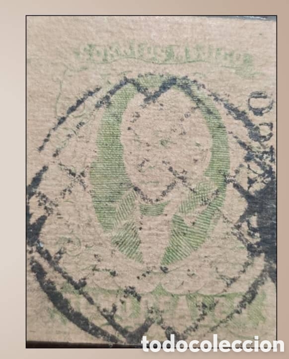 Sellos: SM4)1861.M&eacute;xico 8 reales grilled mute cancellation. Scott: 12. Estimado: 250 usd