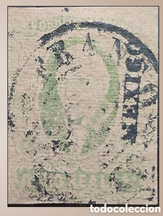 Sellos: SM4)1861.M&eacute;xico.8 reales with double line circular cancellation. Scott: 12. 250 usd