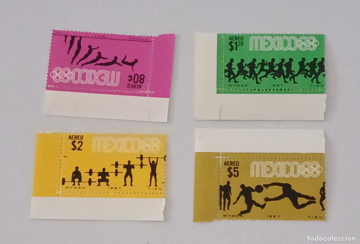 Sellos: Sellos M&eacute;xico 1967 Juegos Ol&iacute;mpicos. M&eacute;xico DF. A&eacute;reos.