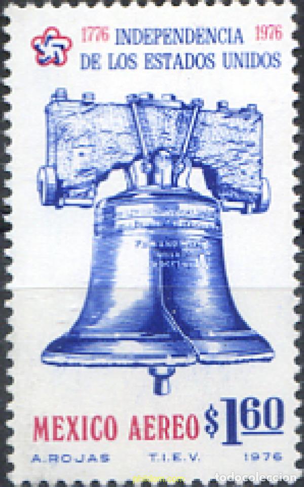 Sellos: 182531 MNH MEXICO 1976 BICENTENARIO DE LA INDEPENDENCIA DE LOS ESTADOS UNIDOS