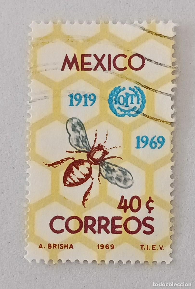 Sellos: Sellos M&eacute;xico 1969 50&ordm; Aniversario de la organizaci&oacute;n internacional del trabajo. OIT