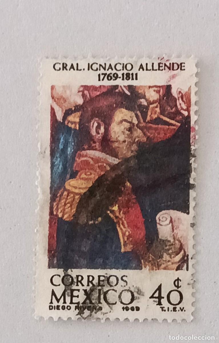 Sellos: Sellos M&eacute;xico 1969 II Centenario del nacimiento del general Ignacio Allende, 1769 - 1811