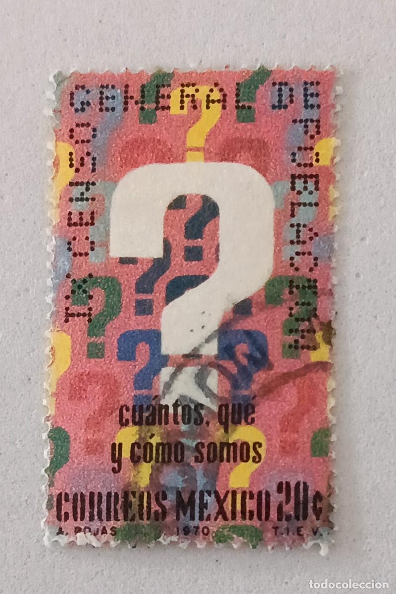 Sellos: Sellos M&eacute;xico 1970 Censos nacionales.