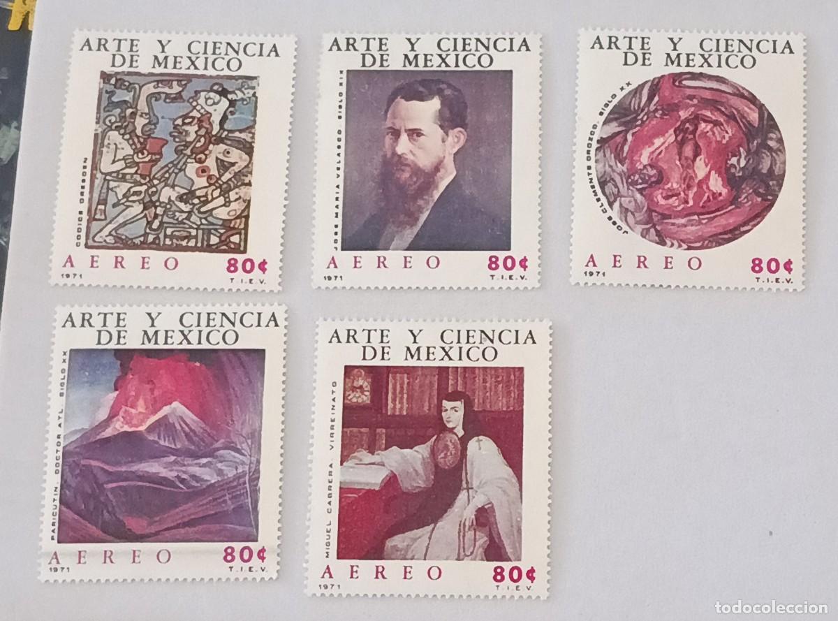 Sellos: Sellos M&eacute;xico 1971 Arte y ciencia de M&eacute;xico. A&eacute;reos.