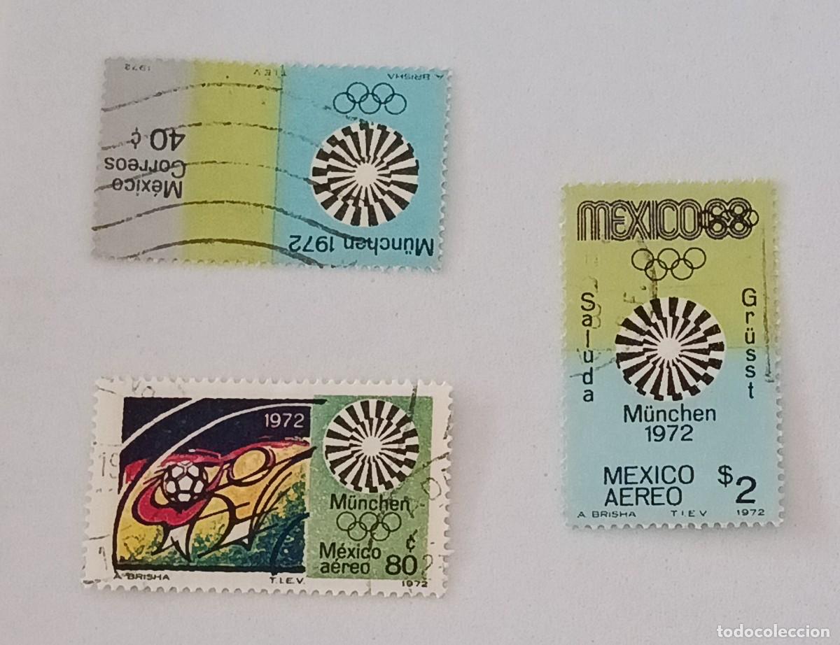Sellos: Sellos M&eacute;xico 1972 Juegos Ol&iacute;mpicos. Munich.