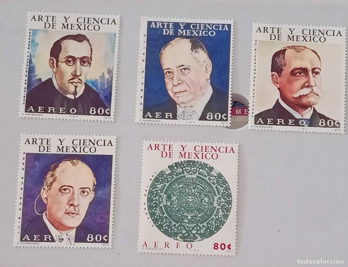 Sellos: Sellos M&eacute;xico 1973 Arte y ciencia de M&eacute;xico. Astr&oacute;nomos. A&eacute;reos.