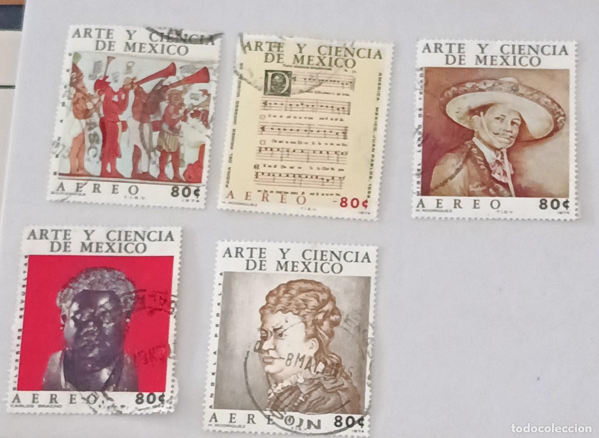 Sellos: Sellos M&eacute;xico 1974 Arte y ciencia de M&eacute;xico. A&eacute;reos.