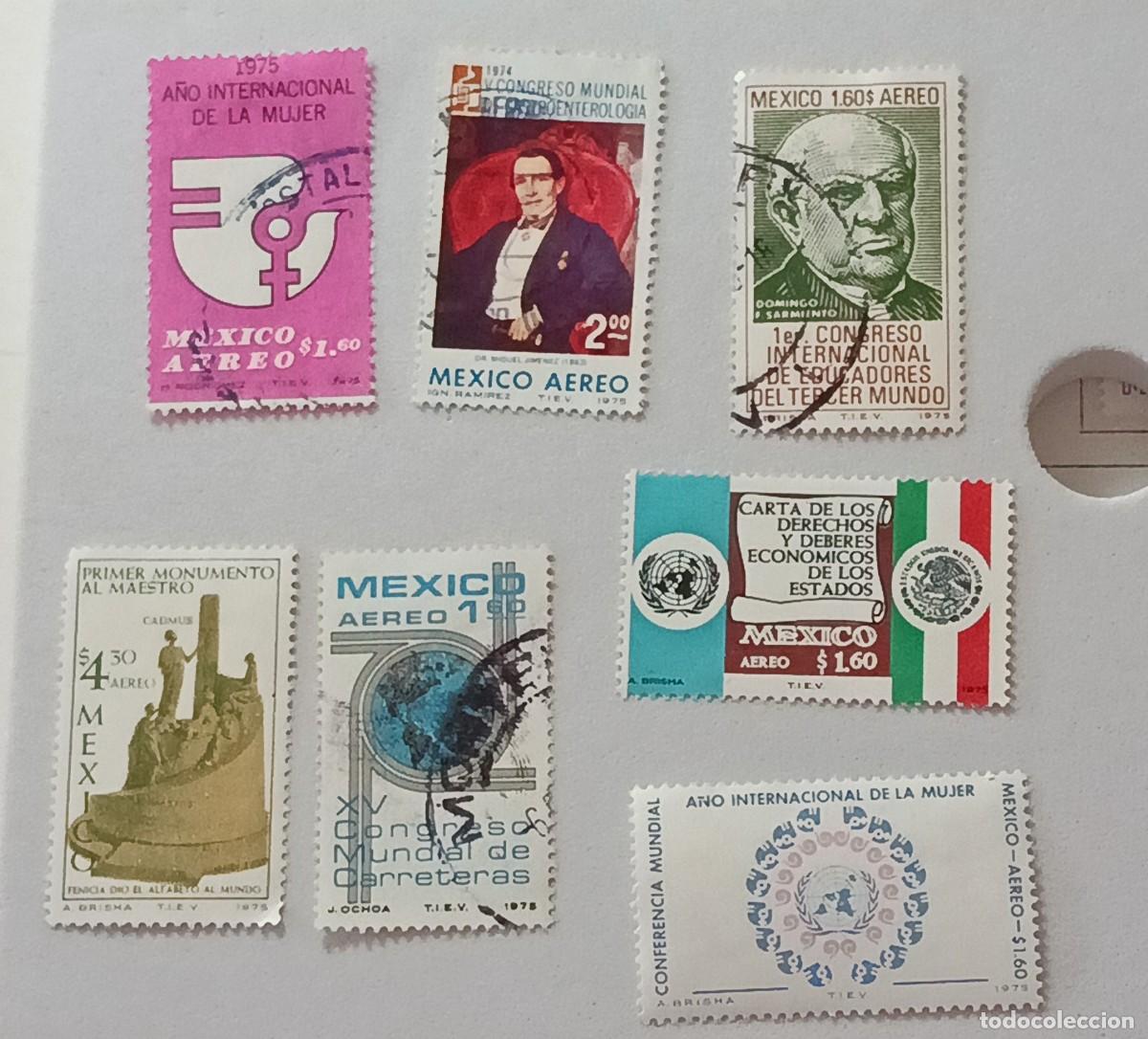 Sellos: Sellos M&eacute;xico 1975 varios
