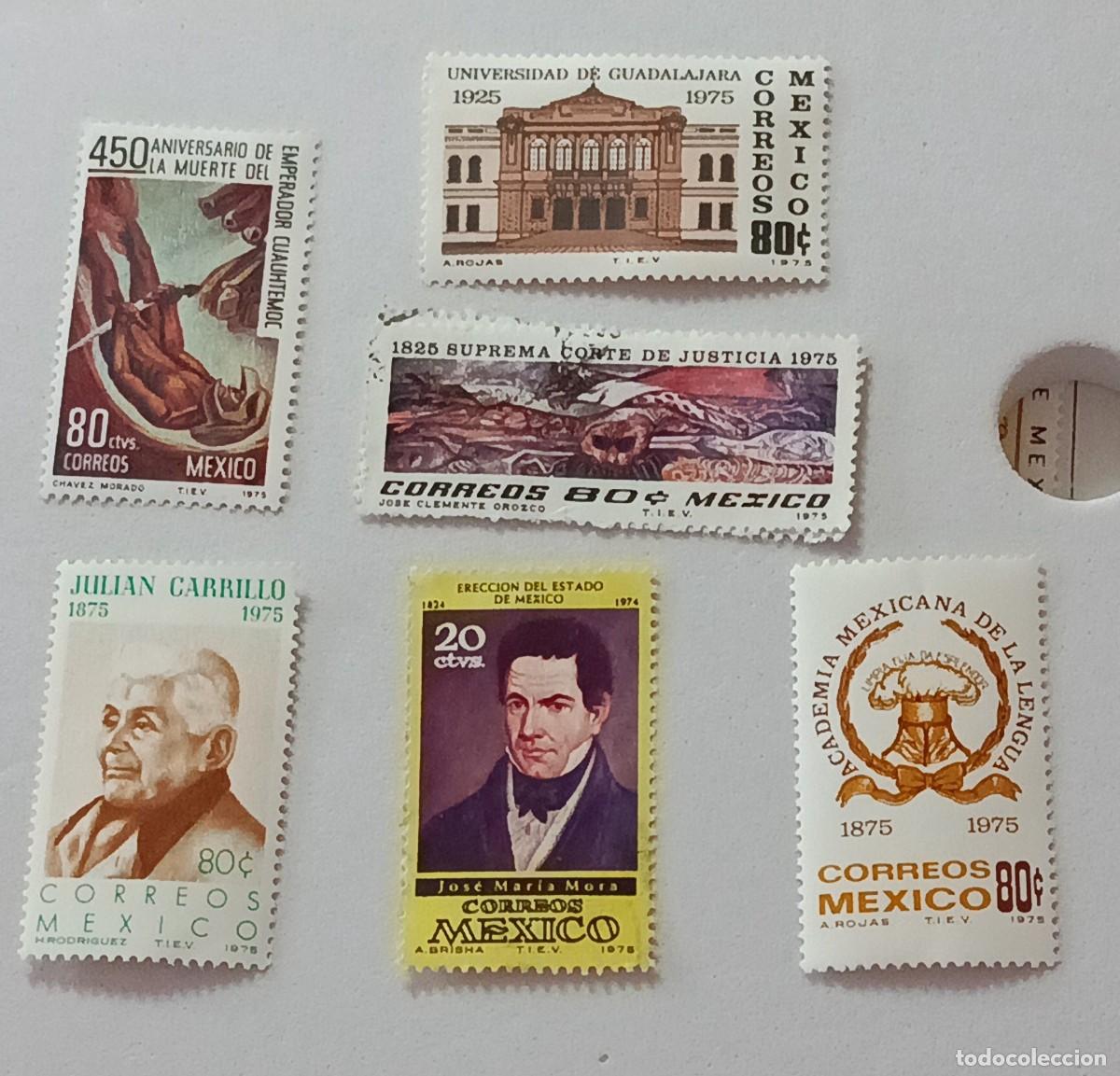 Sellos: Sellos M&eacute;xico 1975 varios