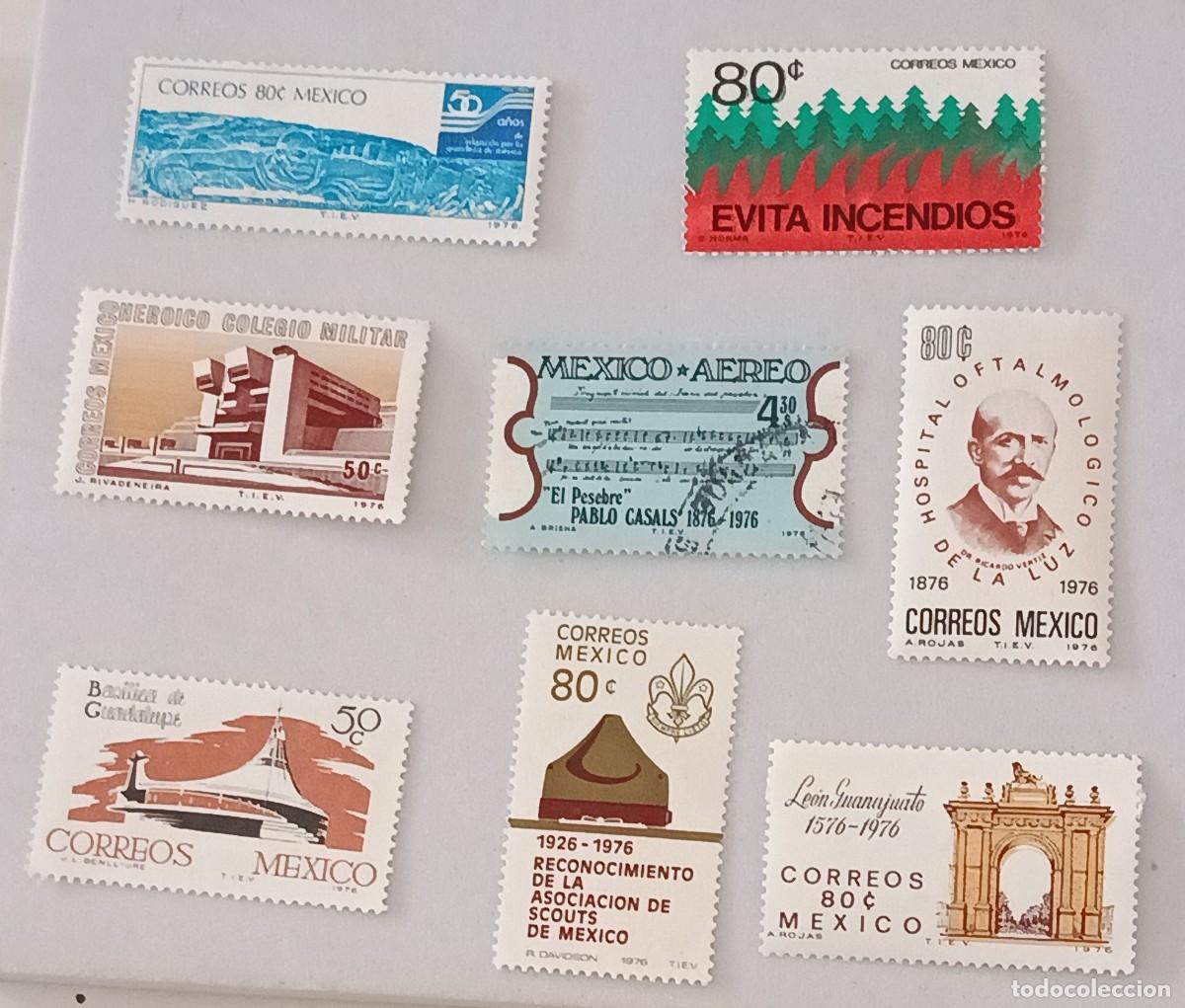 Sellos: Sellos M&eacute;xico 1976 varios