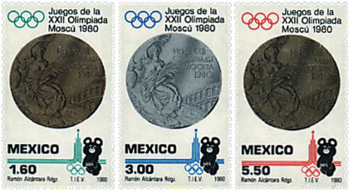 Sellos: 26940 MNH MEXICO 1980 22 JUEGOS OLIMPICOS VERANO MOSCU 1980