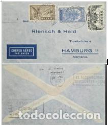 Sellos: MI) 1937 MEXICO AIRMAIL SENT TO HAMBURG, GERMANY, WITH SLOGAN CANCELLATION: &rdquo;ALCOHOLISM DESTROYS THE