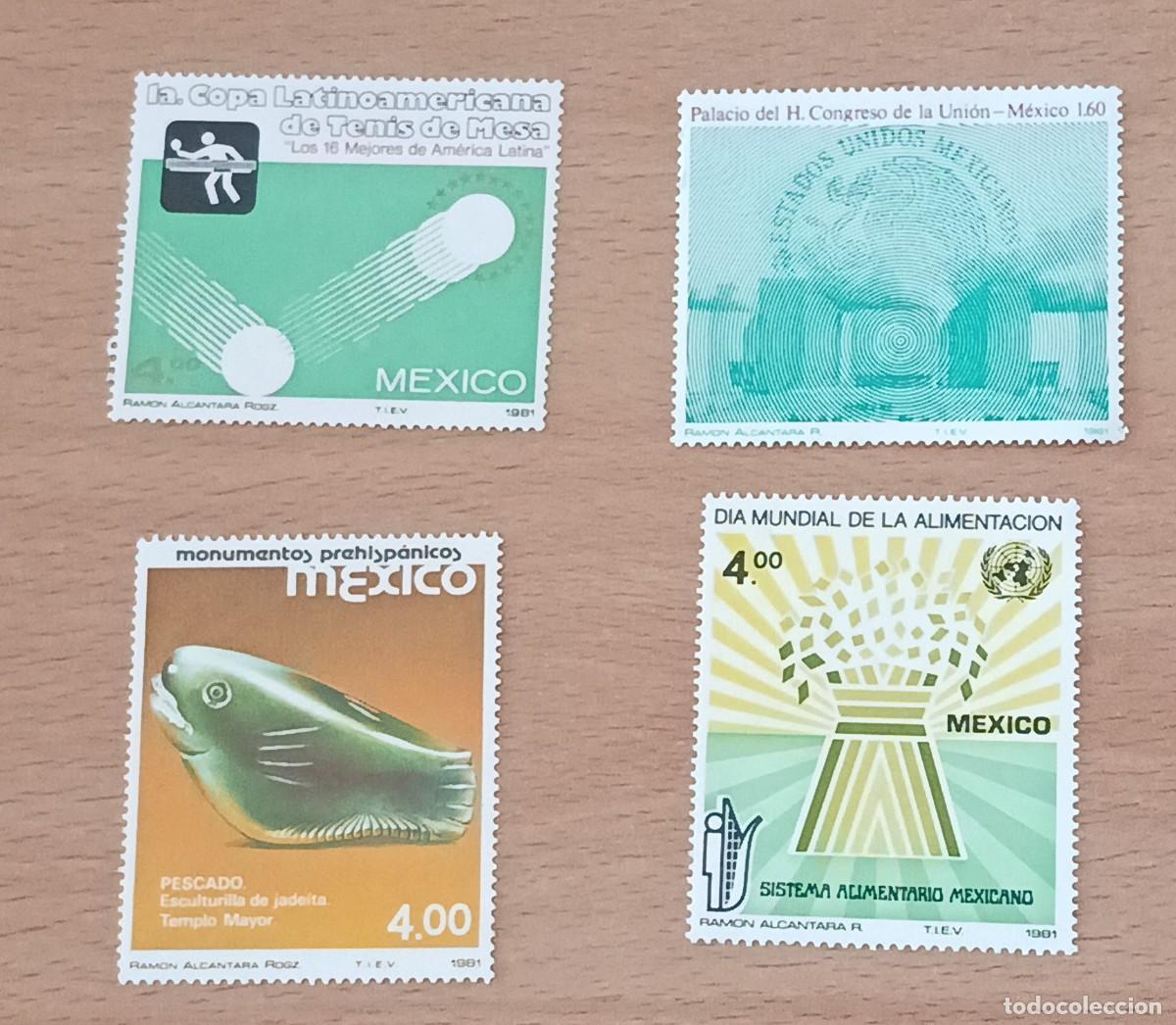 Sellos: Sellos M&eacute;xico 1981 varios
