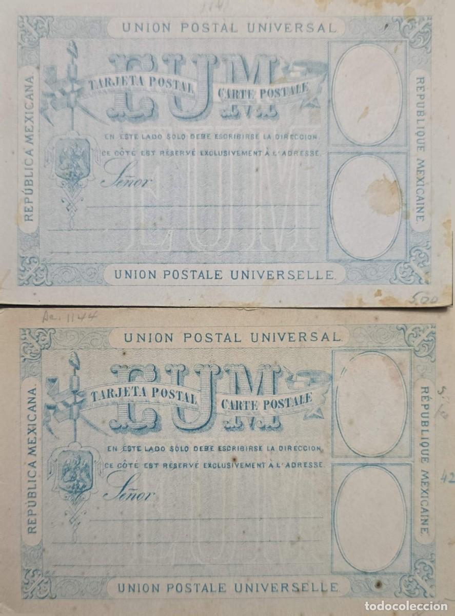 Sellos: MI) 1882 MEXICO POSTAL STATIONERY, UNIVERSAL POSTAL UNION; FEATURES A DECORATIVE MONOGRAM WITH THE I