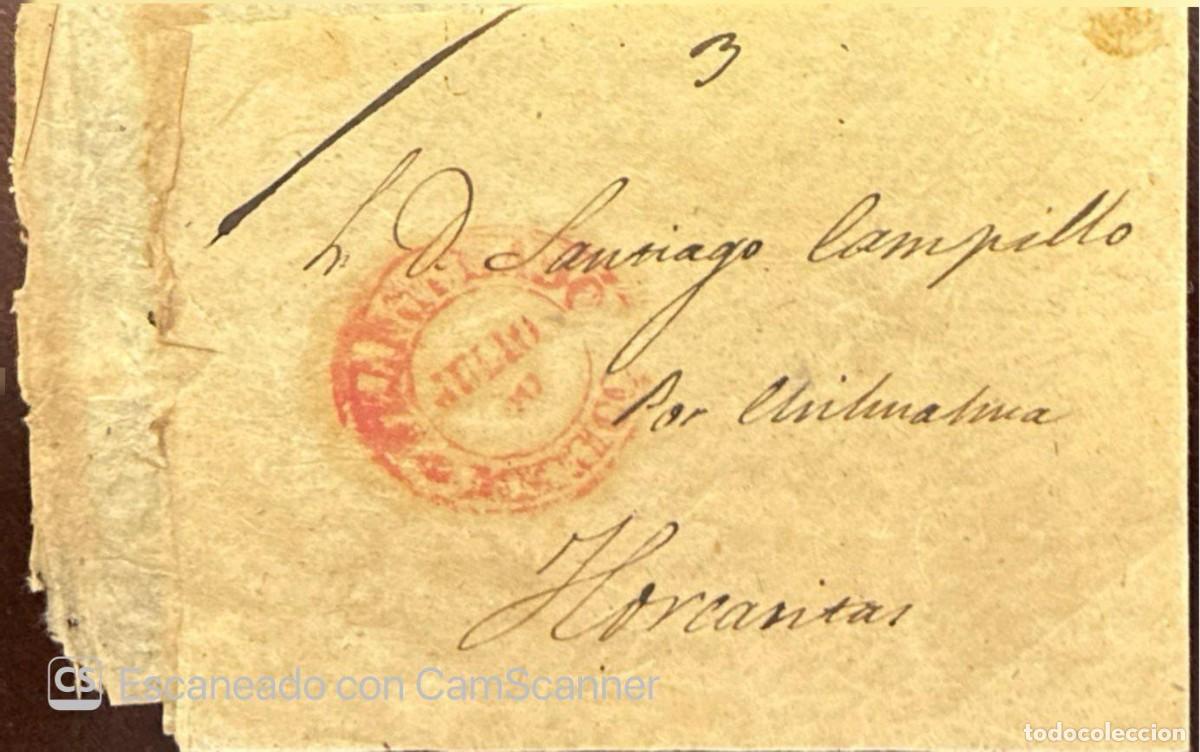 Sellos: MI) CIRCA 1840, MEXICO, A CIRCULATED PRE-PHILATELIC LETTER&mdash;SENT TO HORCASITAS, A TOWN IN THE STATE O