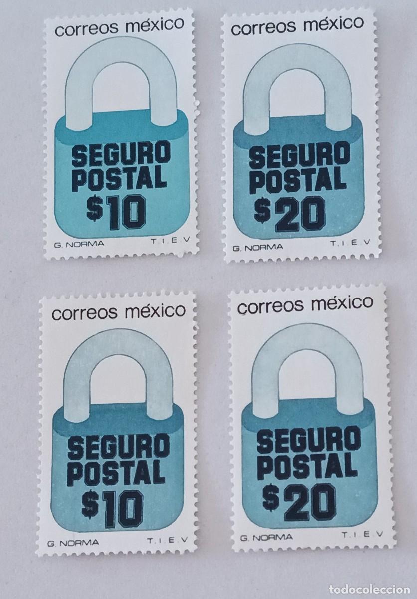Sellos: Sellos M&eacute;xico SEGURO POSTAL