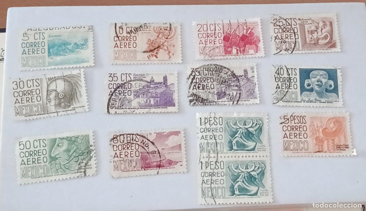 Sellos: Sellos M&eacute;xico 1950 -1952 Serie &rdquo;M&eacute;xico&rdquo;. A&eacute;reos.